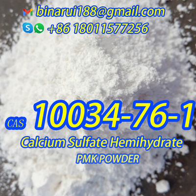 คุณภาพ  CAS 10034-76-1 Calcium Sulfate Hemihydrate Chemical Food Additives H2CaO5S Dried Gypsum โรงงาน