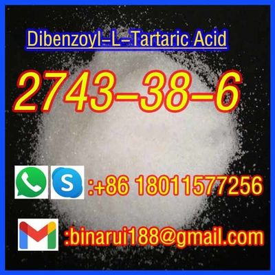 การจัดส่งรวดเร็ว Dibenzoyl-L-Tartaric Acid C18H14O8 Dibenzoyl-L-Tartaric CAS 2743-38-6