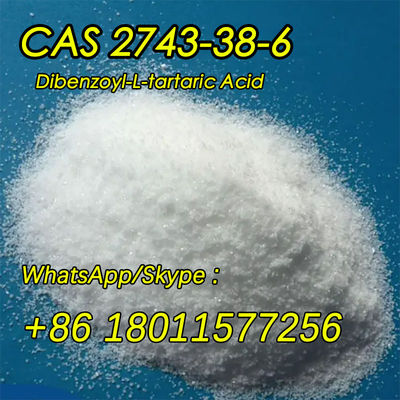 Cas 2743-38-6 Dibenzoyl-L-Tartaric Acid C18H14O8 Dibenzoyl-L-Tartaric PMK ธ อร์มาร์ตาร์ก