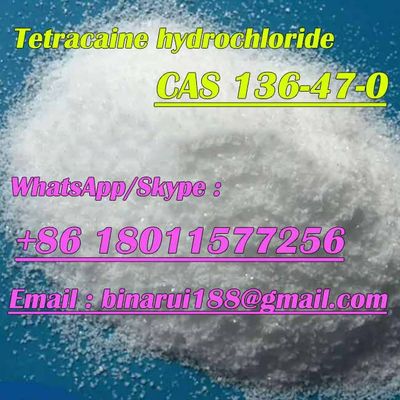 เททราคาอีนไฮโดรคลอริด CAS 136-47-0 เททราคาอีน HCl China Supplier