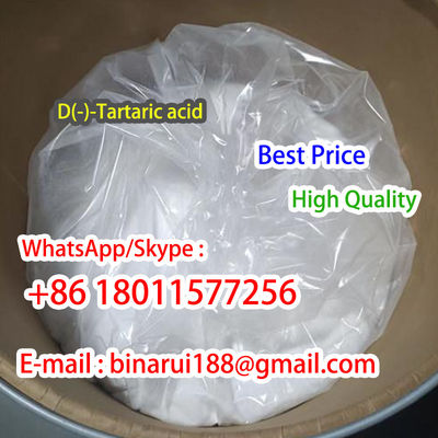 Cas 147-71-7 D- tartaric acid C4H6O6 สารเสริมอาหารที่มี tartaric acid