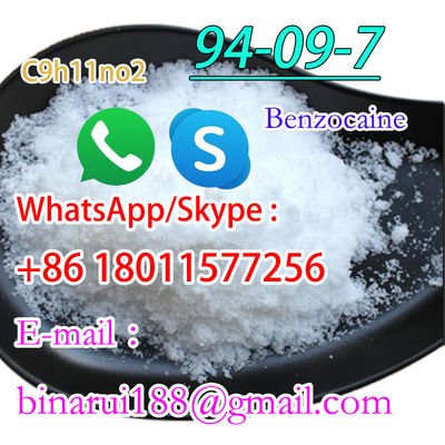 ซื้อ 99% เบนโซคาอีน C9H11NO2 เอธิลเอสเตอร์ของกรด p-aminobenzoic Cas 94-09-7