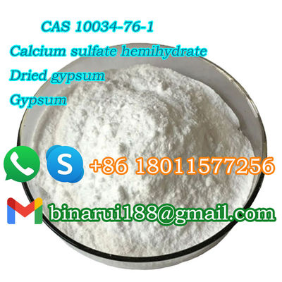 CAS 10034-76-1 แคลเซียมซัลฟาต แฮมไฮดราต สารเคมี วัตถุดิบ สีขาว