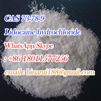 CAS 73-78-9 การจัดส่งอย่างรวดเร็ว Xilina Hydrochloride / Xyloneural