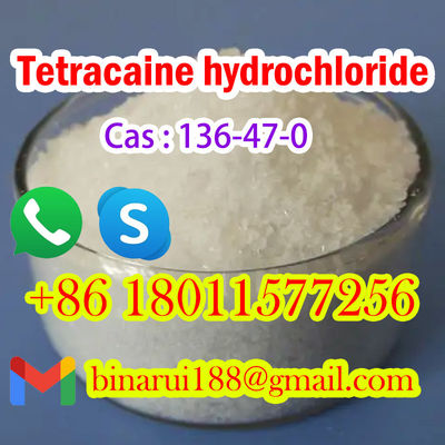 CAS 136-47-0 เททราคาอีนไฮโดรคลอริด / เททราคาอีน HCl