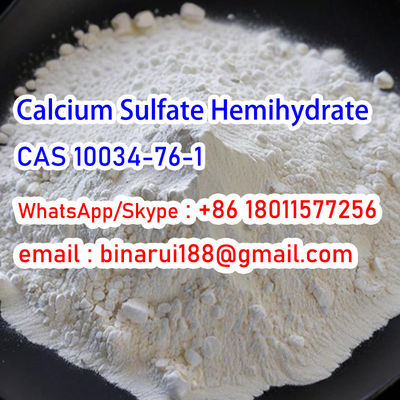 แคลเซียมซัลฟาตฮีมิไฮดราตที่มีประสิทธิภาพสูง สําหรับอุตสาหกรรม CAS 10034-76-1